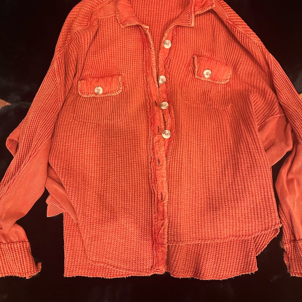 FP One Red Textured Top - Picture 2 of 3